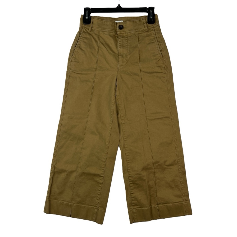 Madewell Wide Leg Pants in Tan